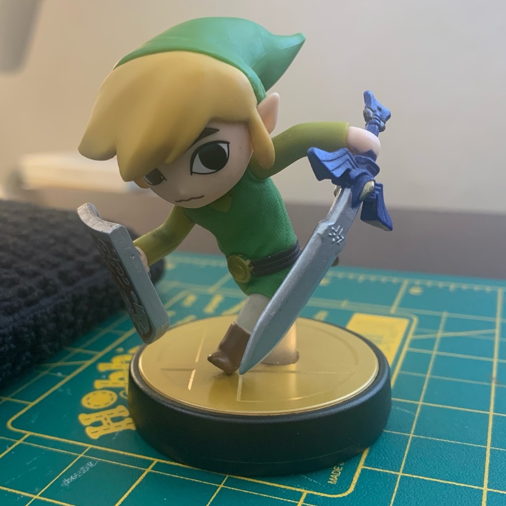 Toon Link Amiibo (Smash Brothers series) - LIKE NEW / Pre-owned